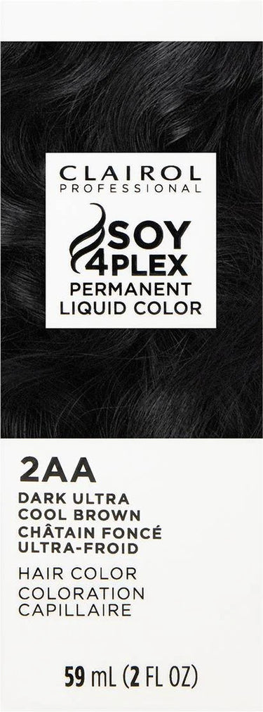 Clairol Professional Soy4Plex Permanent Liquid Color 2AA Dark Ultra Cool Brown – 2 fl oz - ANNS BEAUTY SUPPLY